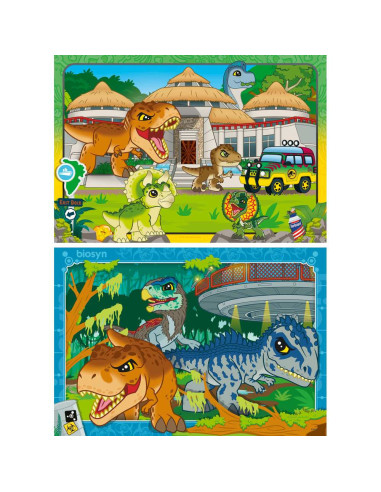 RVSPC01057,Ravensburger - Puzzle exploratori Jurassic World 2x24 piese