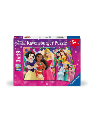 RVSPC01068,Ravensburger - Puzzle puterea printeselor Disney 3x49 piese