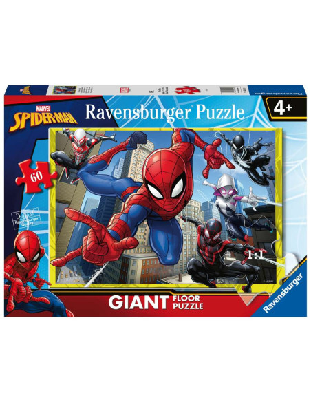RVSPC03095,Ravensburger - Puzzle mare de podea Spiderman 60 piese
