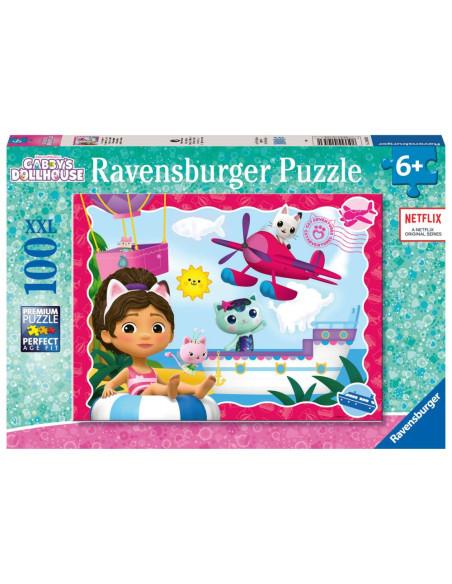 RVSPC01053,Ravensburger - Puzzle casa de papusi a lui Gabby 100 piese