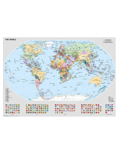 RVSPA00065,Ravensburger - Puzzle harta politica a lumii 1000 piese design nou