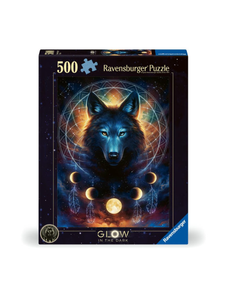RVSPA00442,Ravensburger - Puzzle lup 500 piese lumineaza in intuneric design nou