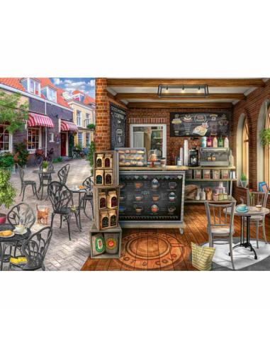 RVSPA00541,Ravensburger - Puzzle cafenea pitoreasca 1000 piese design nou