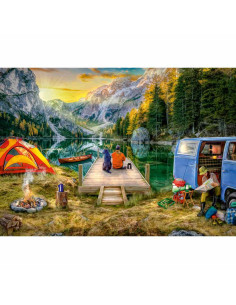 RVSPA00568,Ravensburger - Puzzle camping 1000 piese design nou