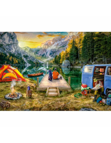 RVSPA00568,Ravensburger - Puzzle camping 1000 piese design nou