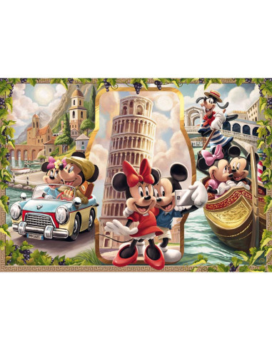 RVSPA00498,Ravensburger - Puzzle Mickey si Minnie in vacanta 1000 piese design nou