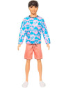 MTDWK44_HRH24,Barbie Papusa Baiat Fashionistas Cu Bluza Cu Inimioare
