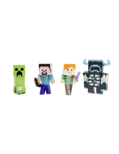 VV-253262001,Jada Minecraft Set 4 Figurine Metalice 6.5cm