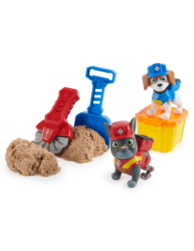 VV-6066727_20141514,Patrula Catelusilor Echipa Rubble Set 2 Figurine Charger Si Wheeler