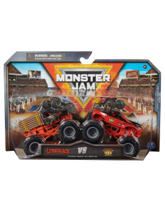 VV-6064128_20144318,Monster Jam Set 2 Masinute Metalice Lumberjack Si Axe Scara 1:64