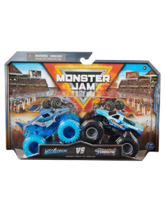 VV-6064128_20144319,Monster Jam Set 2 Masinute Metalice Megalodon Si Hooked Scara 1:64