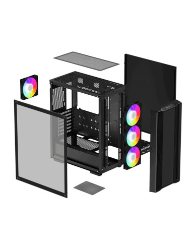 R-CC560-BKTAA4-G-2,Carcasa Deepcool CC560 V2 aRGB neagra R-CC560-BKTAA4-G-2,Carcasa Deepcool CC560 V2 aRGB neagra