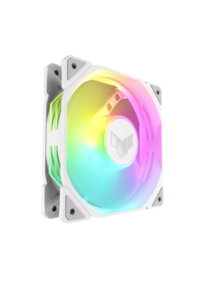90DA0093-B09020,Set 3 ventilatoare Asus TUF Gaming TR120 aRGB 120mm albe