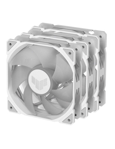 90DA0093-B09020,Set 3 ventilatoare Asus TUF Gaming TR120 aRGB 120mm albe