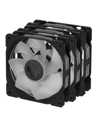 90DA00D0-B09020,Set 3 ventilatoare Asus TUF Gaming TR120 aRGB Reverse 120mm negre
