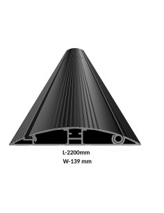 7350105216244,Plinta de mascare cabluri Multibrackets MB-6244, lungime 2200 mm, aluminiu, negru