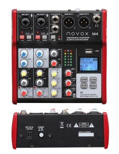 M4-Mk2-BT,Mixer analogic 4 canale Novox M4 Mk2 BT, Player MP3 /USB /Bluetooth