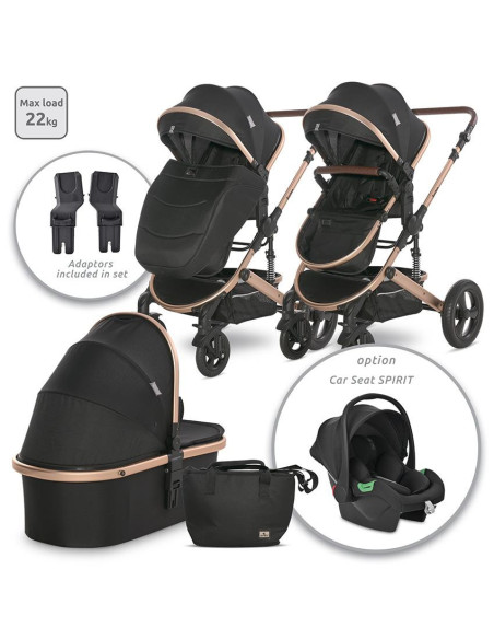 10021832305A,Carucior transformabil, Boston, pana la 22 kg, Black 10021832305A,Carucior transformabil, Boston, pana la 22 kg, Black