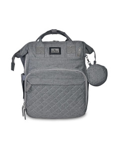 10040320001,Rucsac accesorii bebelusi Danny, multiple compartimente, buzunar izoterm, Grey