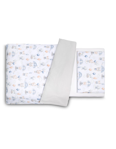 SILLO-43794,Set lenjerie de pat cu 2 piese Sensillo Zbor in Nori