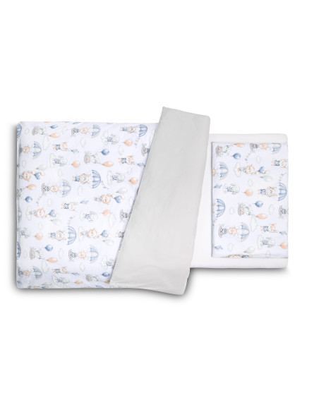 SILLO-43794,Set lenjerie de pat cu 2 piese Sensillo Zbor in Nori