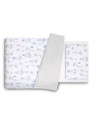 SILLO-43794,Set lenjerie de pat cu 2 piese Sensillo Zbor in Nori