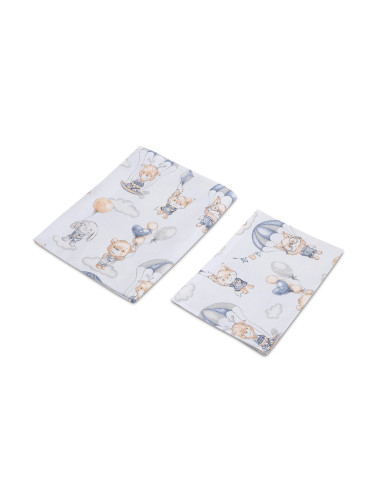 SILLO-43794,Set lenjerie de pat cu 2 piese Sensillo Zbor in Nori