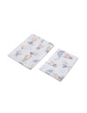 SILLO-43794,Set lenjerie de pat cu 2 piese Sensillo Zbor in Nori