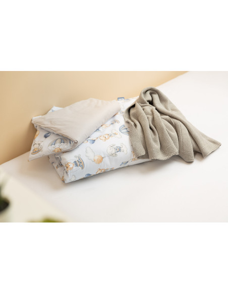 SILLO-43794,Set lenjerie de pat cu 2 piese Sensillo Zbor in Nori