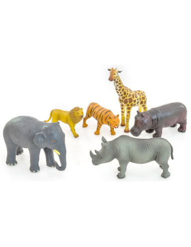 Vin97087,Set de 6 animale salbatice din Africa