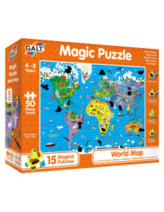 1005464,Magic Puzzle - Harta lumii ( 50 piese)