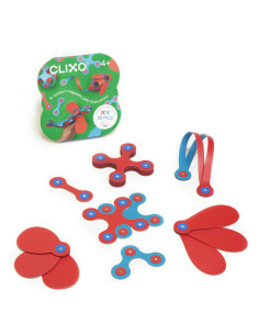 CL-ITSY-FT-1,Clixo® joc magnetic de construit - Itsy Flamingo & Turcoaz (18 piese)