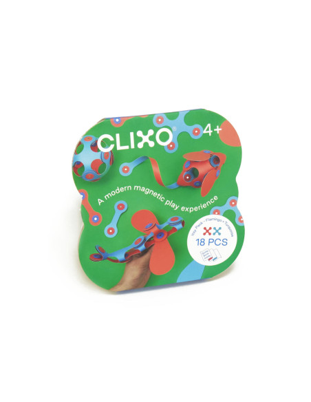 CL-ITSY-FT-1,Clixo® joc magnetic de construit - Itsy Flamingo & Turcoaz (18 piese)