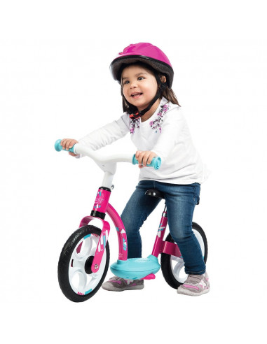 Bicicleta fara pedale Smoby Comfort pink,S7600770123