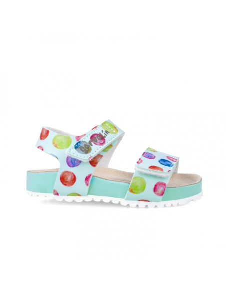 UP-242452-A-27,Sandale din piele pentru copii Baloane colorate, Garvalin, sky, Diverse marimi