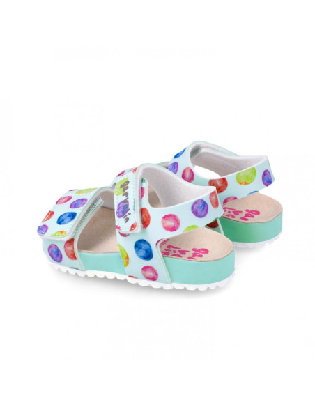 UP-242452-A-27,Sandale din piele pentru copii Baloane colorate, Garvalin, sky, Diverse marimi