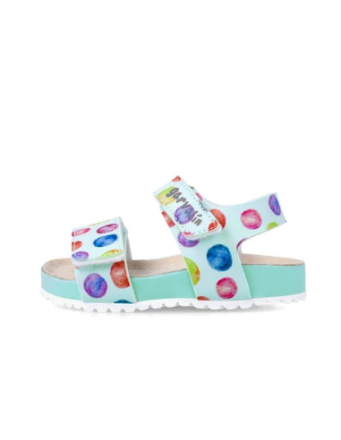 UP-242452-A-27,Sandale din piele pentru copii Baloane colorate, Garvalin, sky, Diverse marimi