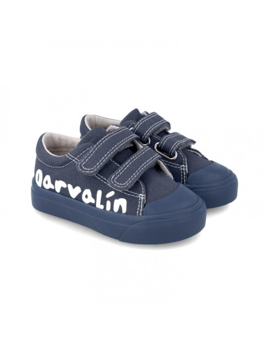 UP-242800-A-24,Tenisi canvas pentru copii Garvalin, azul marino, Diverse marimi