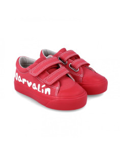 UP-242800-D-25,Tenisi canvas pentru copii Garvalin, rojo, Diverse marimi