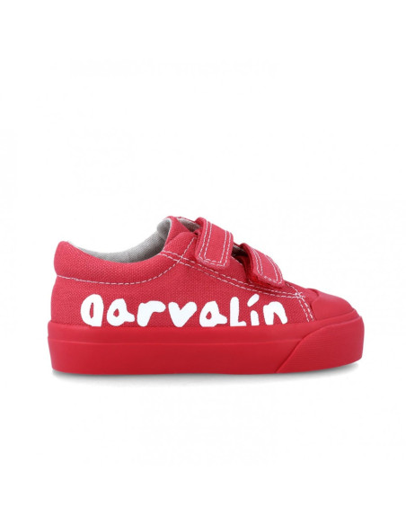 UP-242800-D-25,Tenisi canvas pentru copii Garvalin, rojo, Diverse marimi
