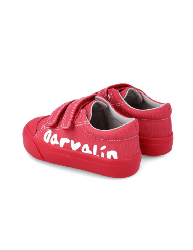 UP-242800-D-25,Tenisi canvas pentru copii Garvalin, rojo, Diverse marimi