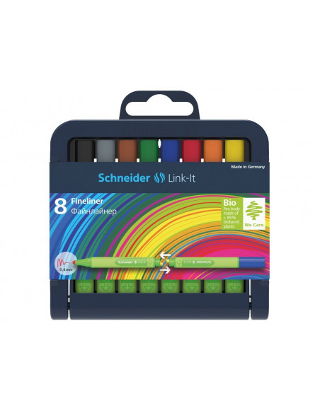 Set Liner Schneider Link-It 0.4 mm, 8 Culori Set Liner Schneider Link-It 0.4 mm, 8 Culori