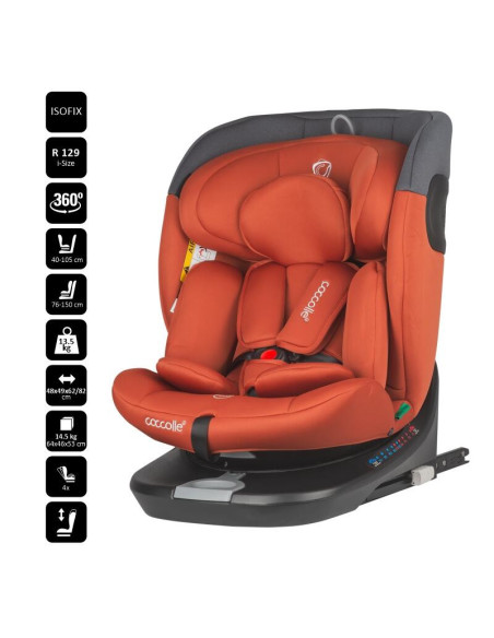 324085745,Scaun auto iSize 40-150 cm Coccolle Atira Cinnamon brown 324085745,Scaun auto iSize 40-150 cm Coccolle Atira Cinnamon brown