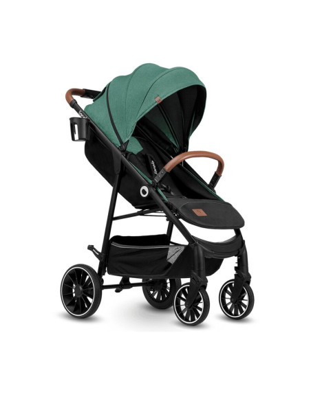 BN-LO-ALEXIA_GREEN_FOREST,Carucior sport, Lionelo, Alexia, 6 luni+, Cu geanta pentru parinti, Amortizoare, Suport pentru biberon