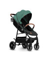 BN-LO-ALEXIA_GREEN_FOREST,Carucior sport, Lionelo, Alexia, 6 luni+, Cu geanta pentru parinti, Amortizoare, Suport pentru biberon