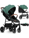 BN-LO-ALEXIA_GREEN_FOREST,Carucior sport, Lionelo, Alexia, 6 luni+, Cu geanta pentru parinti, Amortizoare, Suport pentru biberon