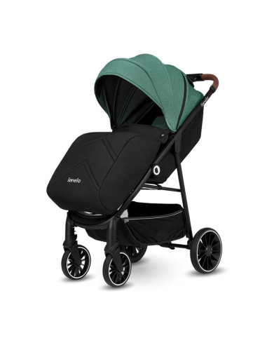 BN-LO-ALEXIA_GREEN_FOREST,Carucior sport, Lionelo, Alexia, 6 luni+, Cu geanta pentru parinti, Amortizoare, Suport pentru biberon