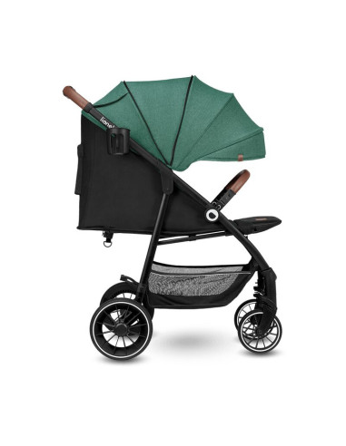 BN-LO-ALEXIA_GREEN_FOREST,Carucior sport, Lionelo, Alexia, 6 luni+, Cu geanta pentru parinti, Amortizoare, Suport pentru biberon