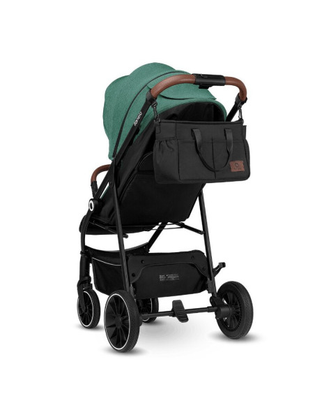 BN-LO-ALEXIA_GREEN_FOREST,Carucior sport, Lionelo, Alexia, 6 luni+, Cu geanta pentru parinti, Amortizoare, Suport pentru biberon