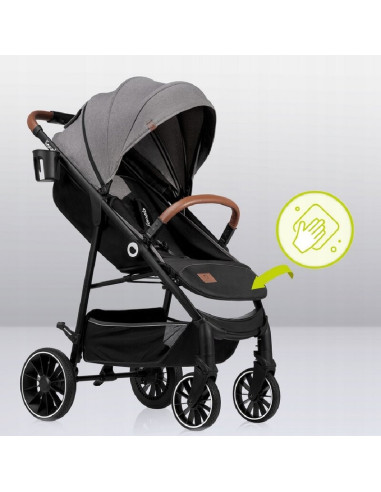BN-LO-ALEXIA_GREEN_FOREST,Carucior sport, Lionelo, Alexia, 6 luni+, Cu geanta pentru parinti, Amortizoare, Suport pentru biberon